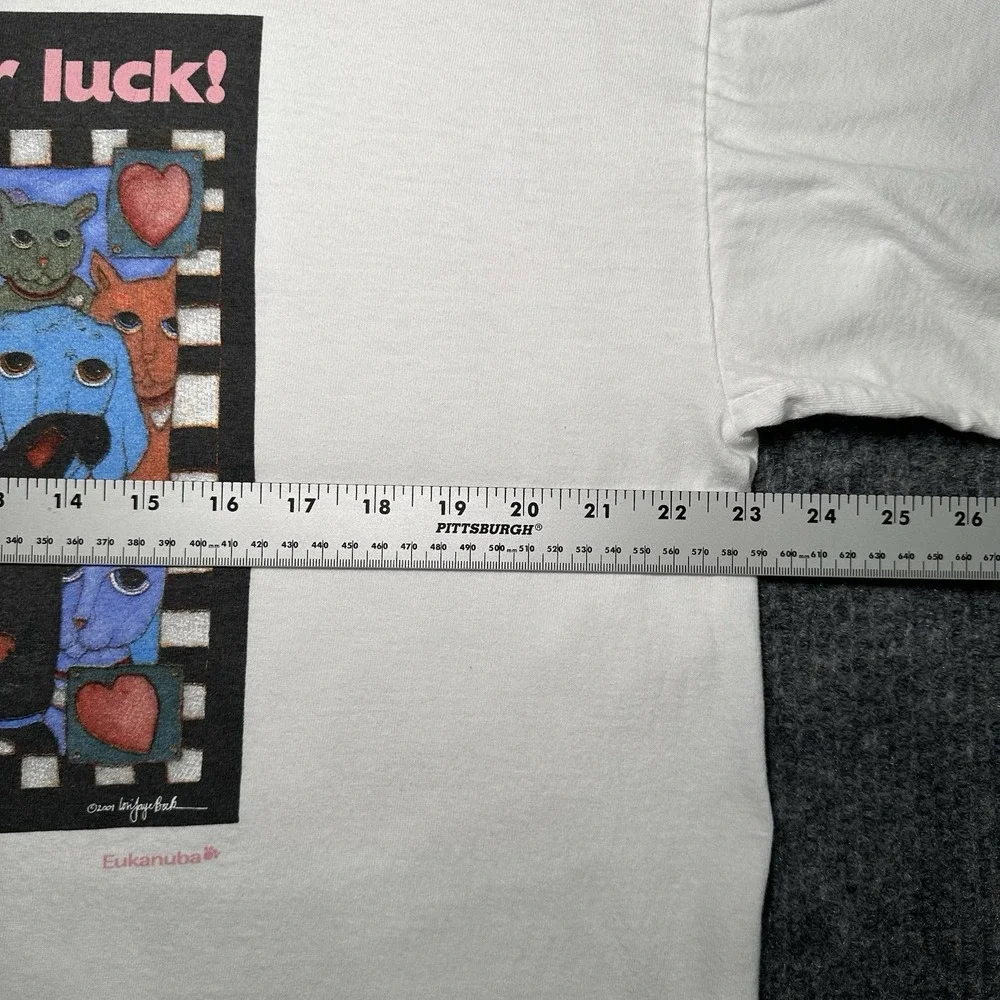 Vintage Petsmart Just A Buck Change Their Luck Adoption Art T Shirt 2001 Size XL